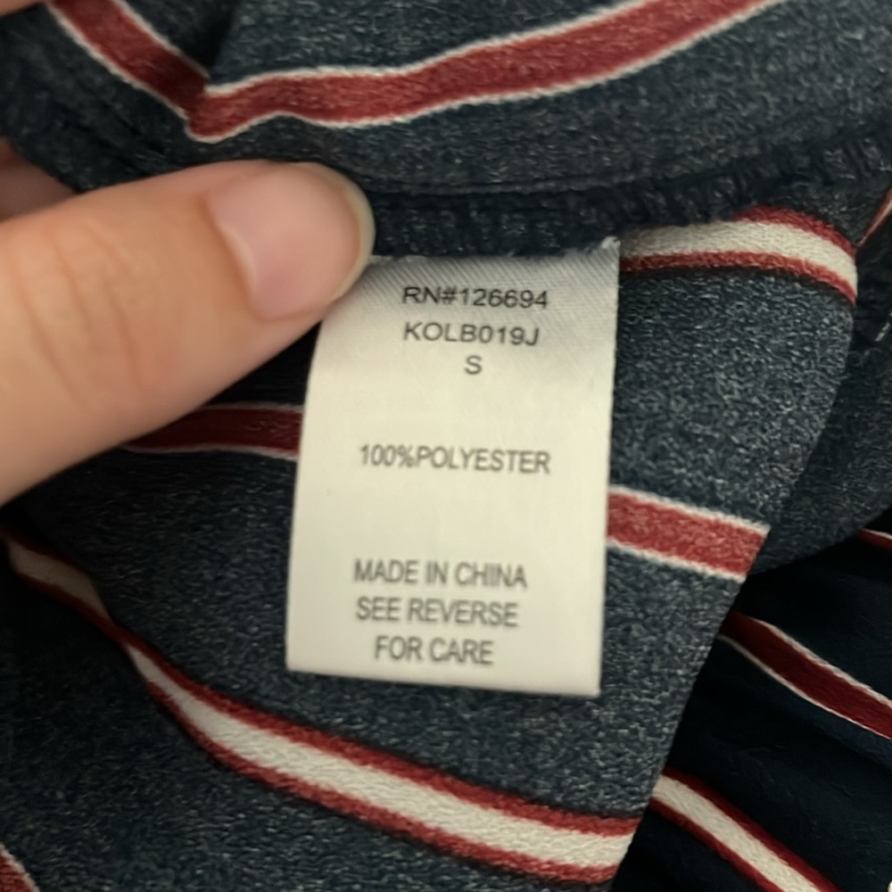 Live to be Spoiled Red, White, and Blue Striped Wide Leg Pants 🌟 - Picture 7 of 9